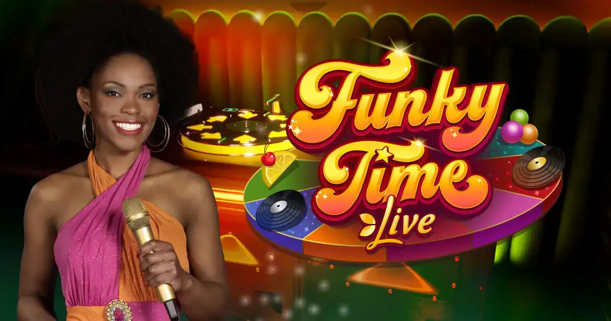 Estudio de casino en vivo de Funky Time Evolution Gaming.